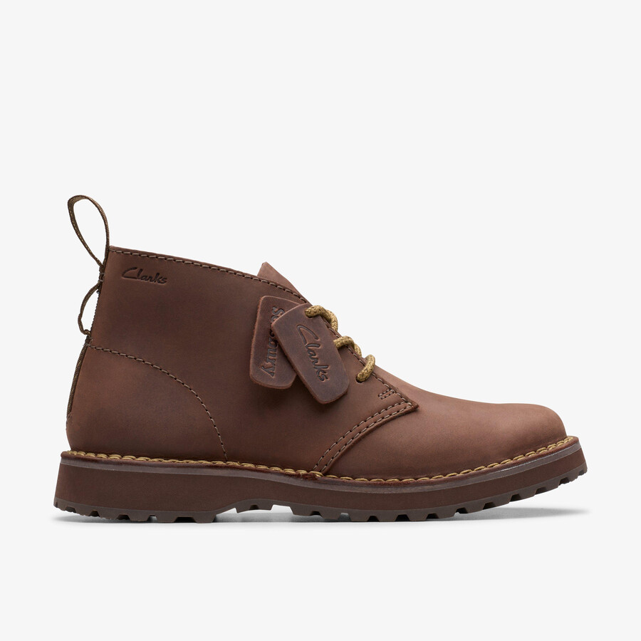 solsbury desert boot - donkerbruin leer