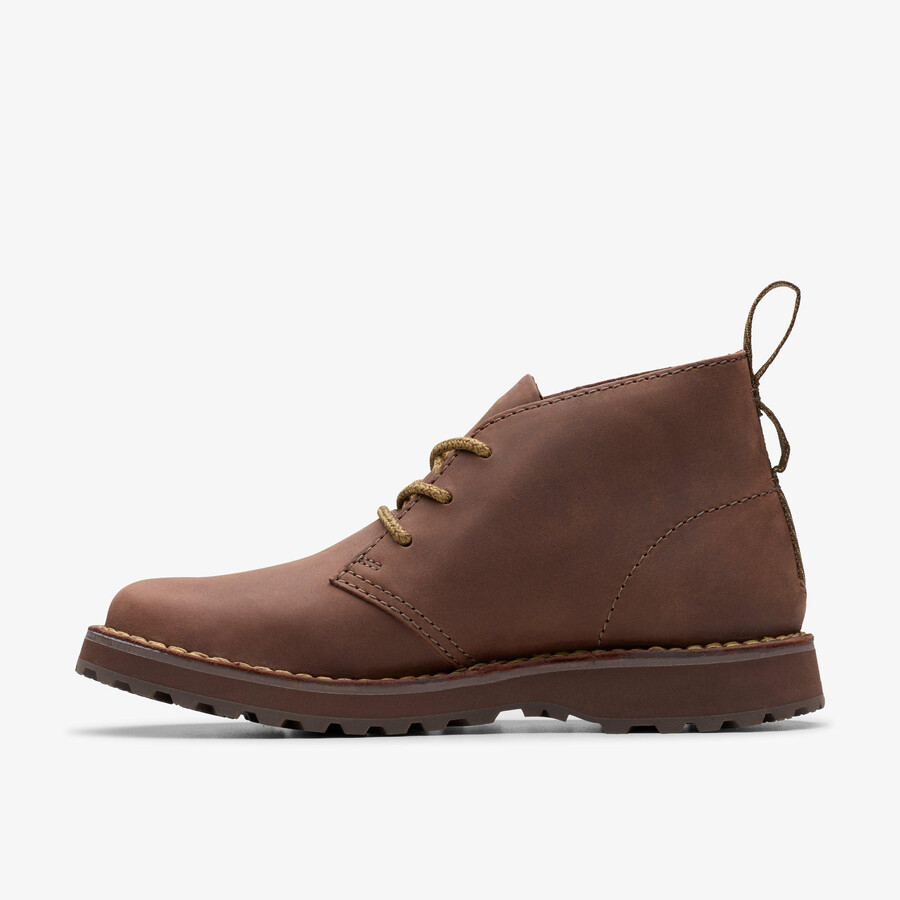 solsbury desert boot - donkerbruin leer