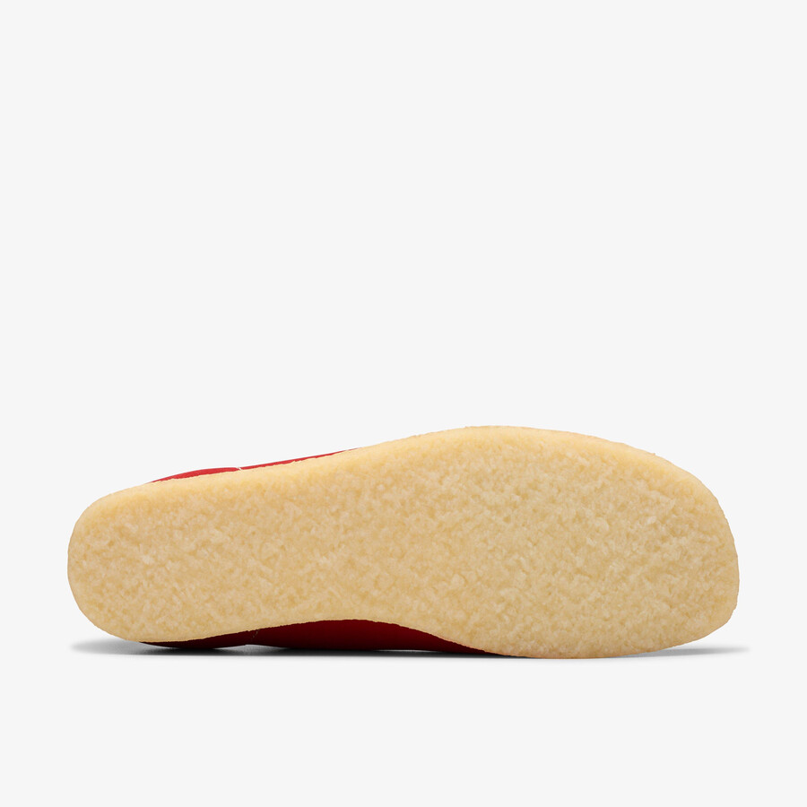 wallabee - rood suède