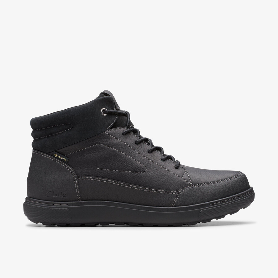mapstone hi gore-tex - zwart warmgevoerd leer