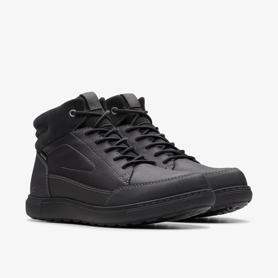 mapstone hi gore-tex - zwart warmgevoerd leer