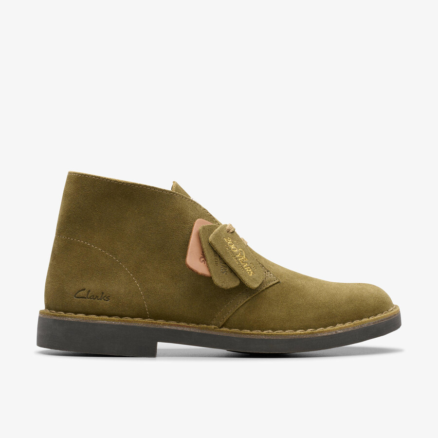 desert boot evo - olijfgroen suède