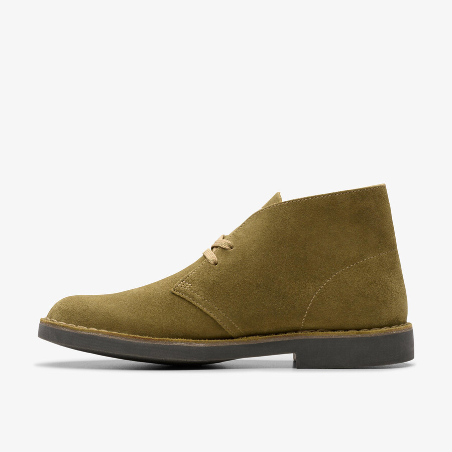 desert boot evo - olijfgroen suède