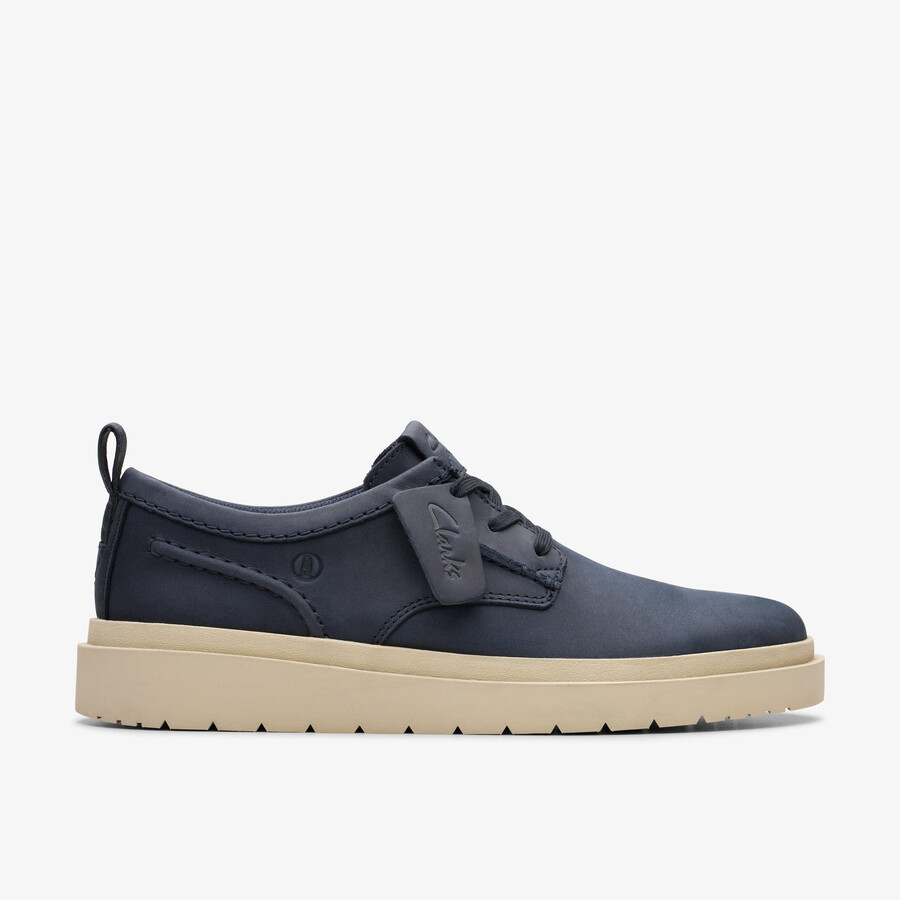 polden kant - marineblauw leer
