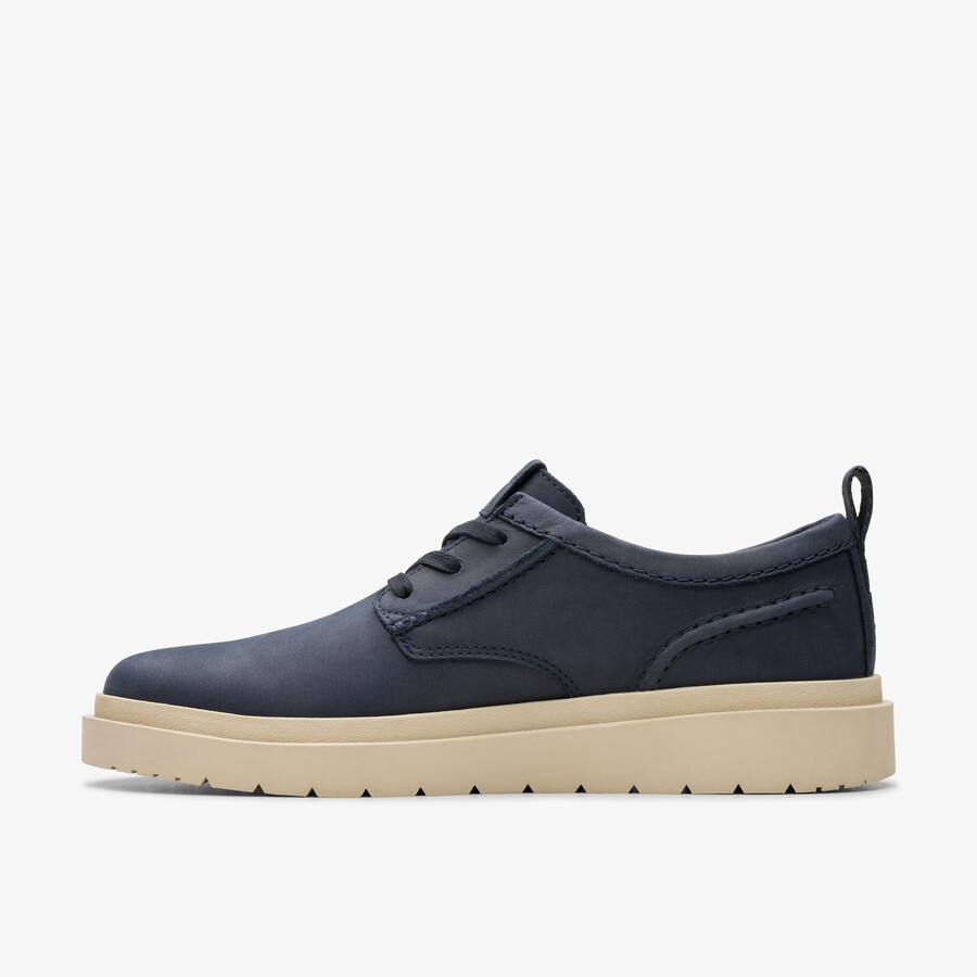 polden kant - marineblauw leer