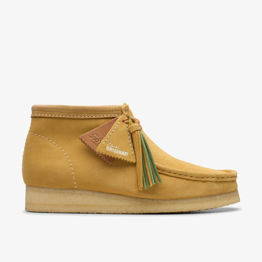 wallabee laars - goudbruin suède