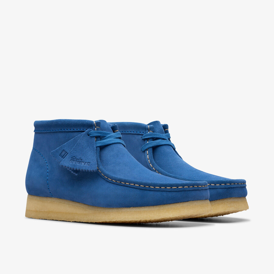 wallabee laars - blauw suède