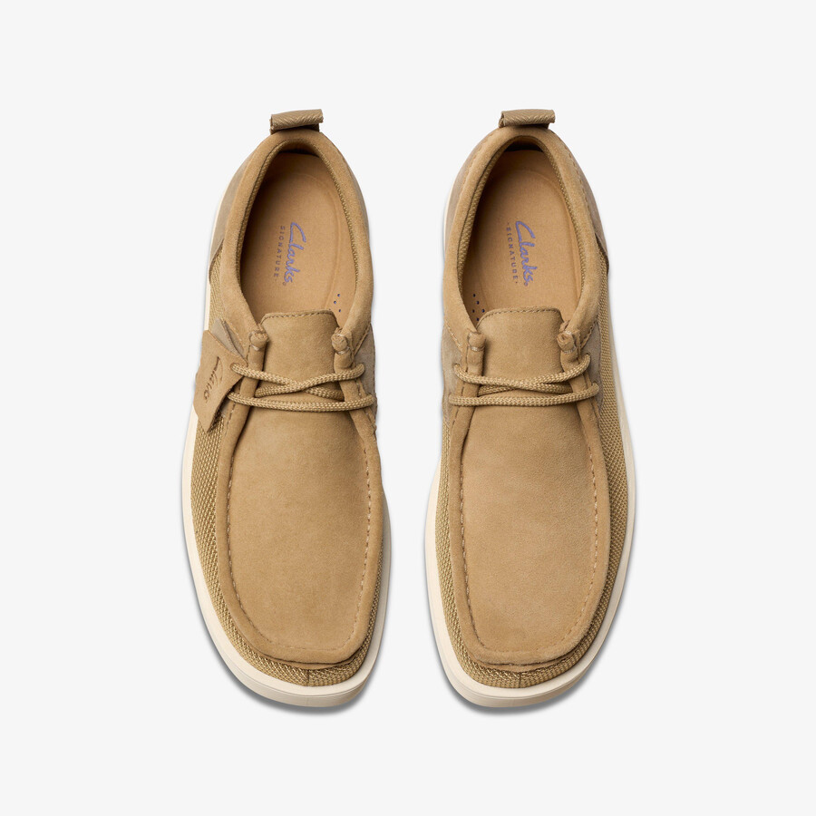 wallabee ftr 2 lo - donker zand combinatie