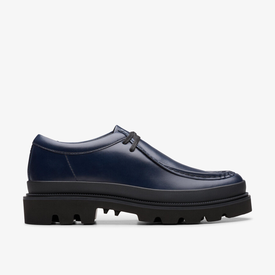 badell seam - marineblauw leer