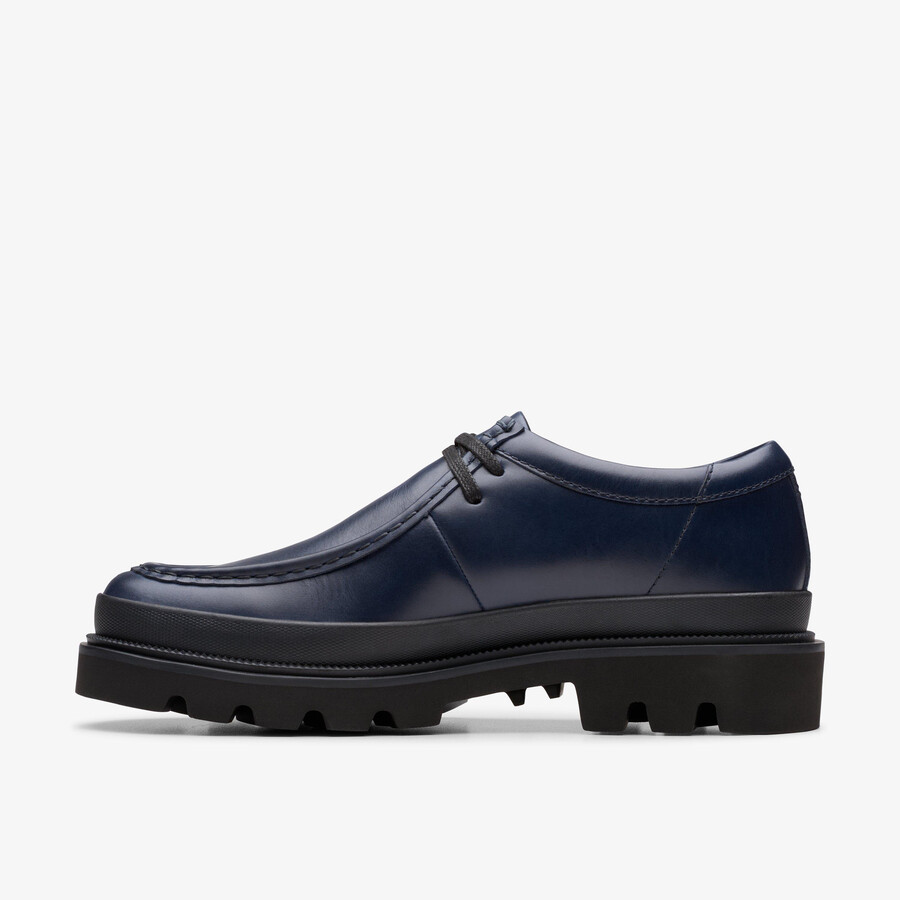 badell seam - marineblauw leer