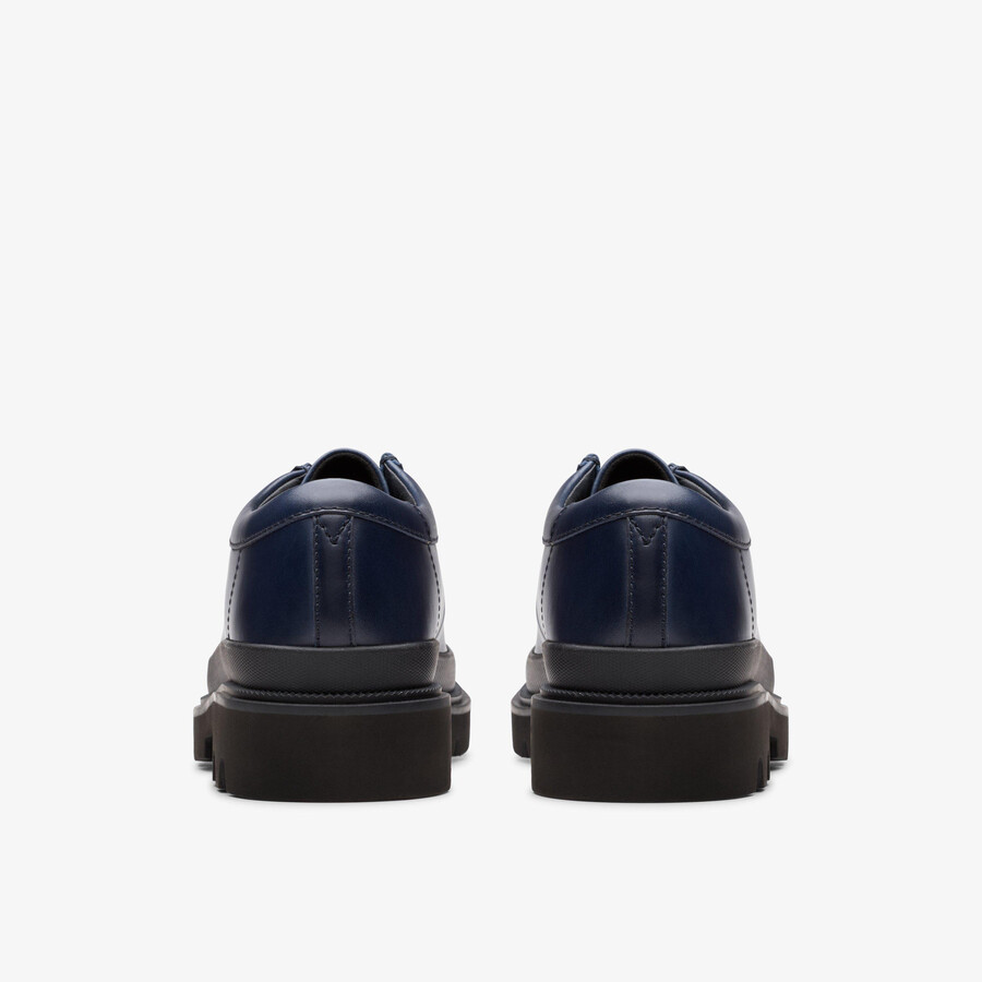 badell seam - marineblauw leer