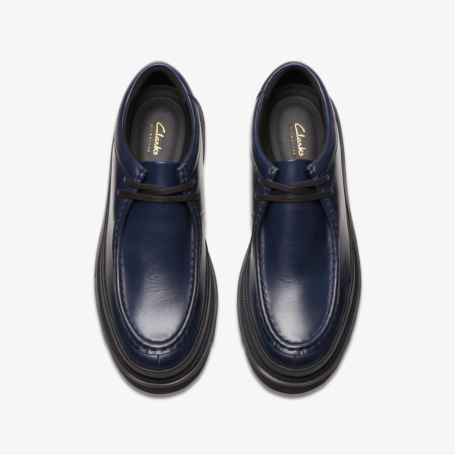 badell seam - marineblauw leer