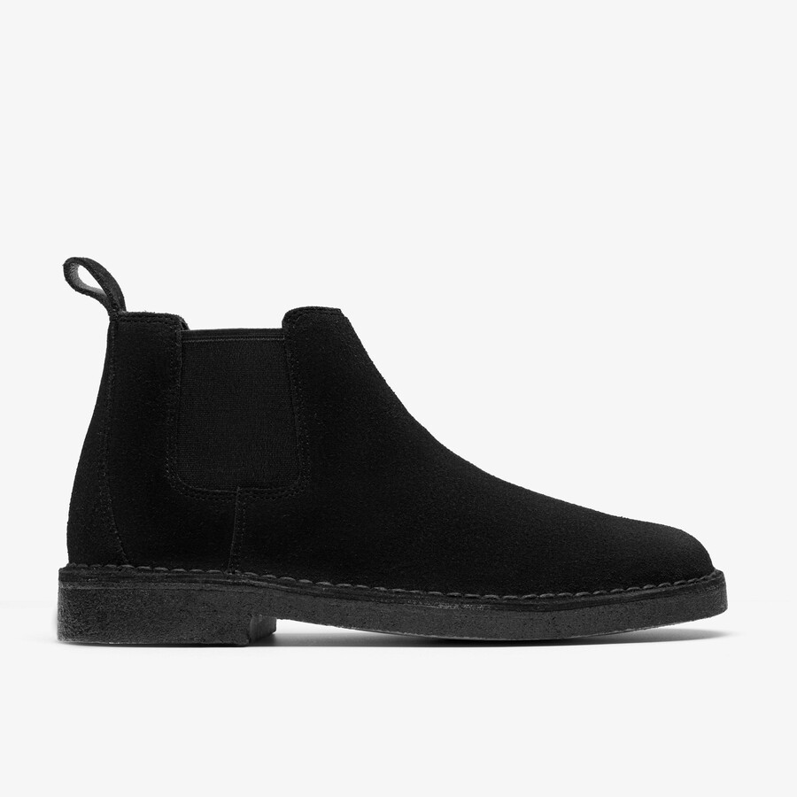 desert chelsea - zwart suède