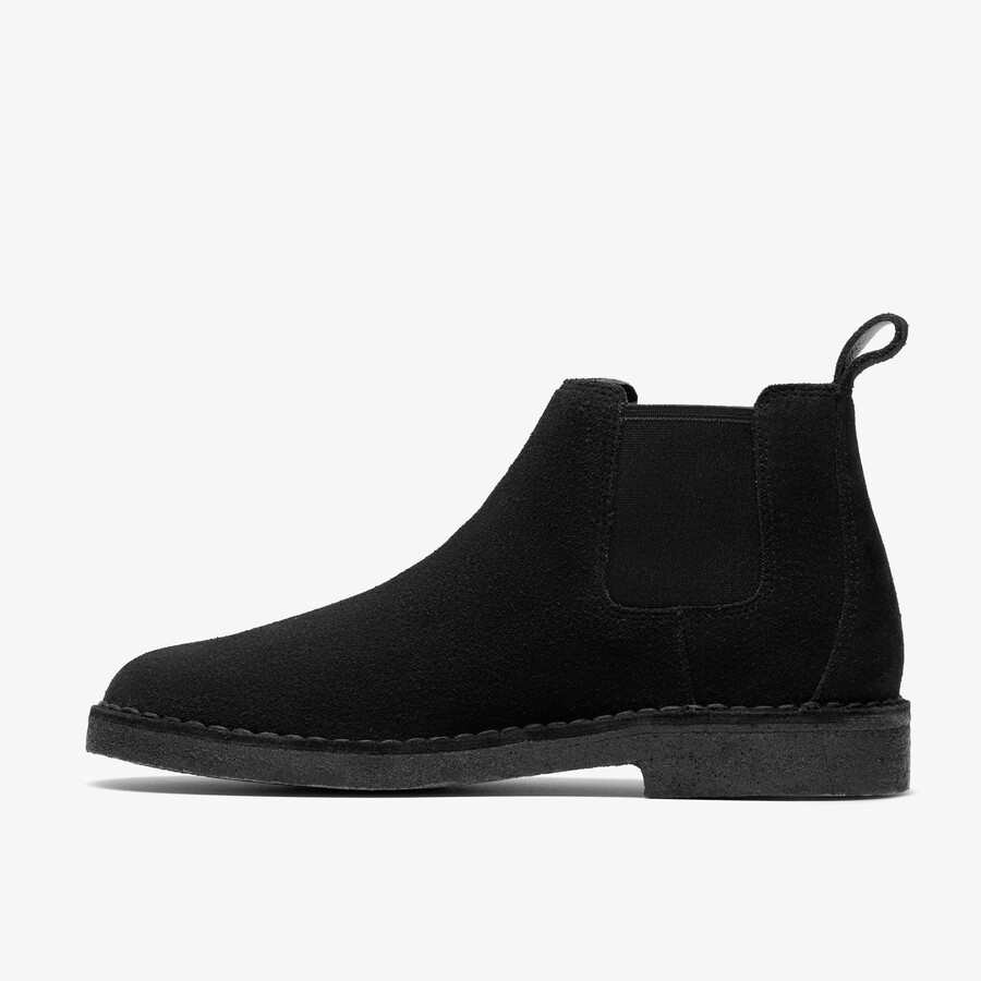 desert chelsea - zwart suède
