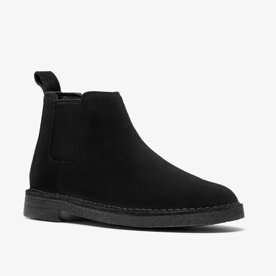 desert chelsea - zwart suède