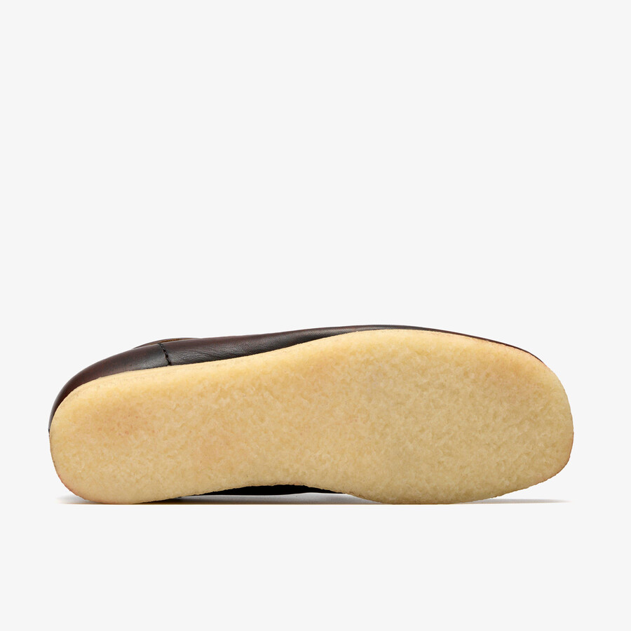 wallabee-laars - donkerbruine combinatie