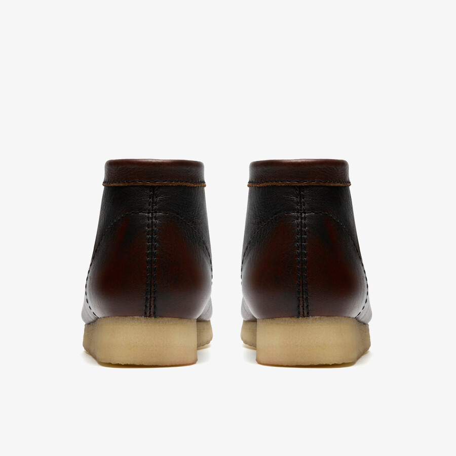 wallabee-laars - donkerbruine combinatie