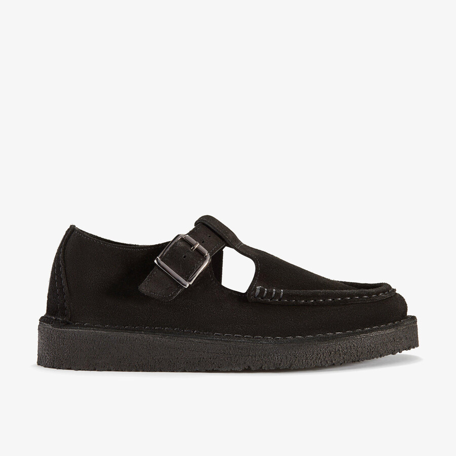nomad t-bar - zwart suède