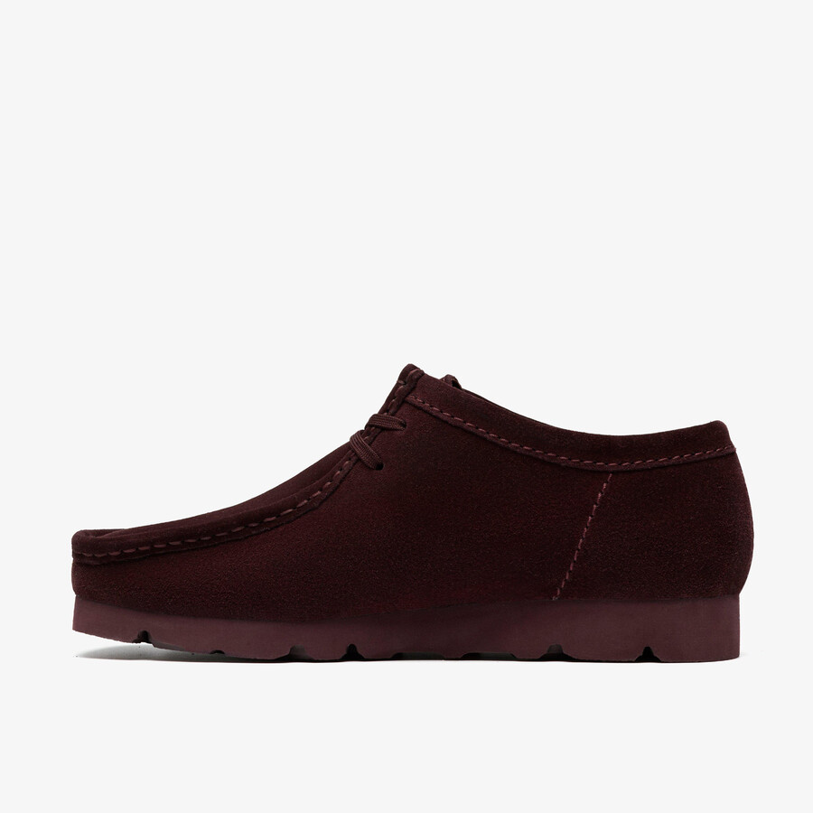 wallabee gore-tex - paarse druivenkleurige suède