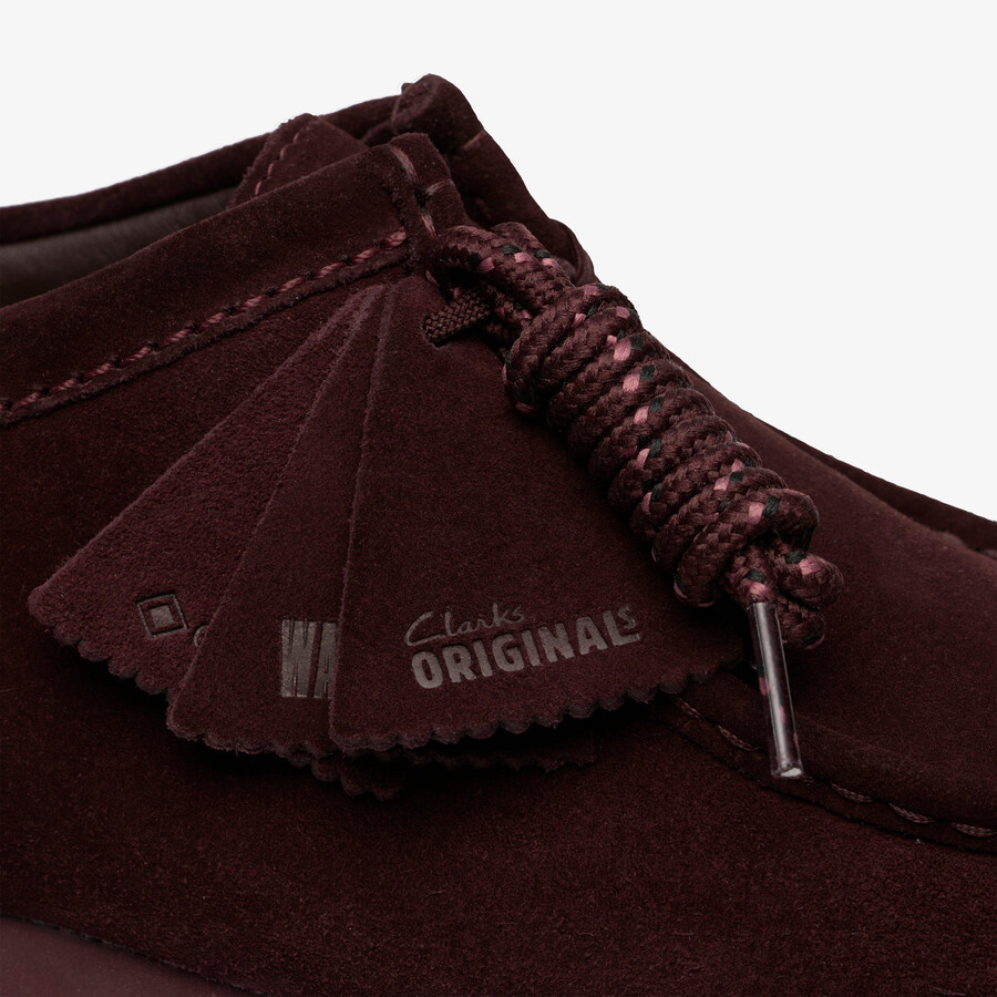 wallabee gore-tex - paarse druivenkleurige suède
