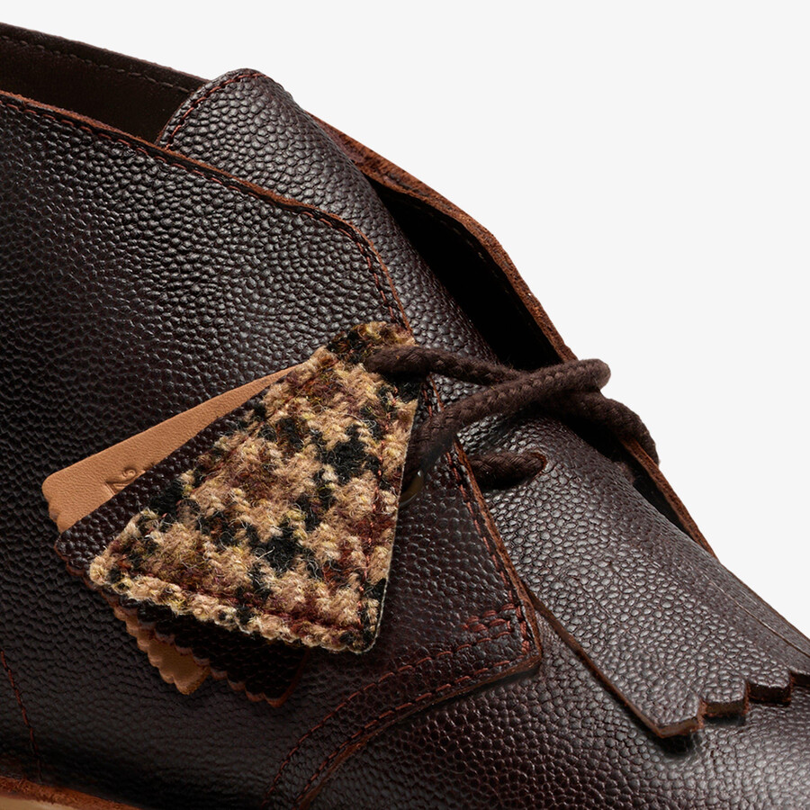 desert boot - bruin schots grainleer