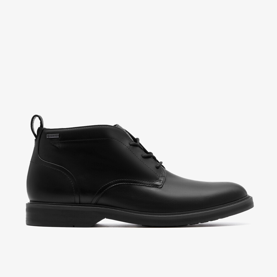 aldwin mid gore-tex - zwart leer