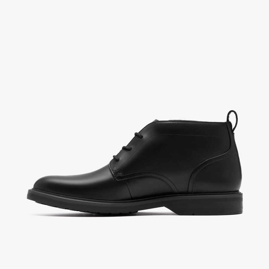 aldwin mid gore-tex - zwart leer