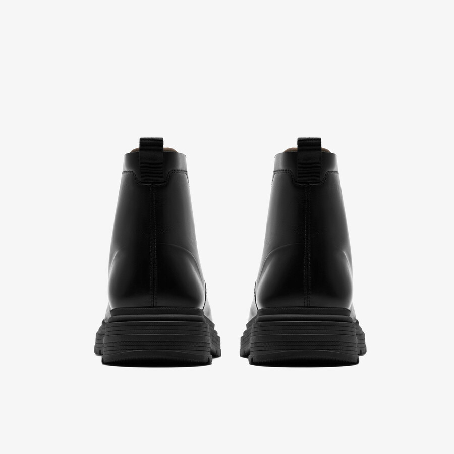 badbury hi waterproof - zwart warmgevoerd leer