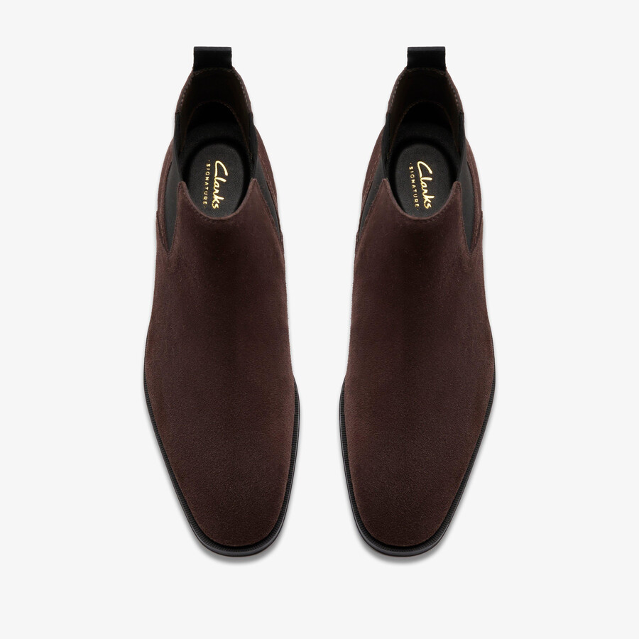 paulton easy - donkerbruin suède