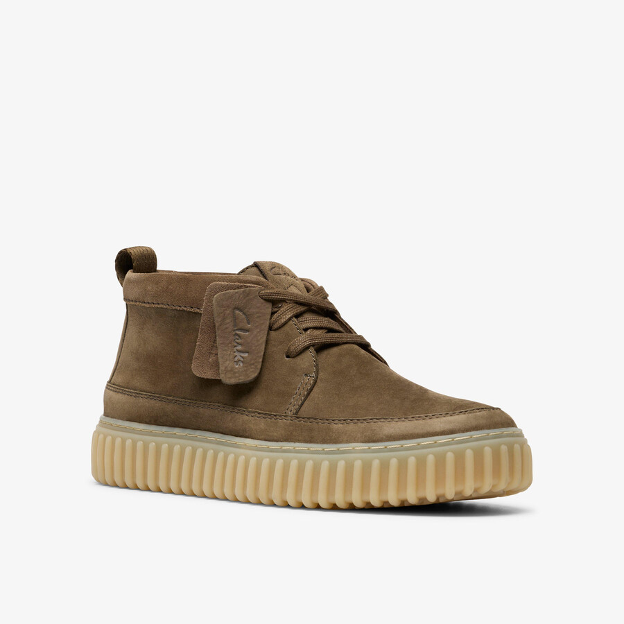 torhill lace hi - kaki nubuck