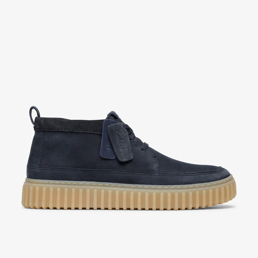 torhill lace hi - marineblauwe nubuck