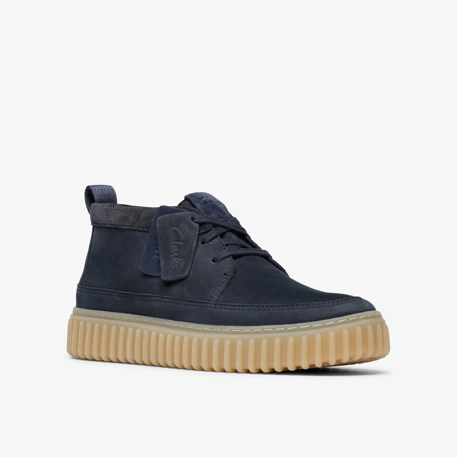 torhill lace hi - marineblauwe nubuck