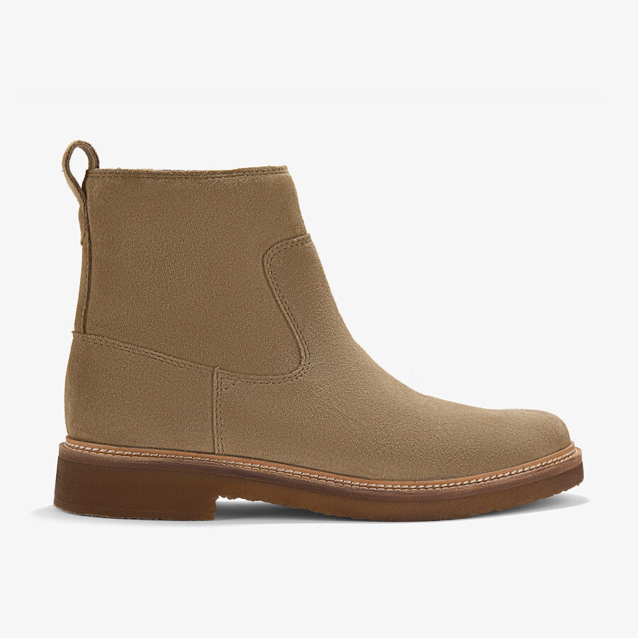 clarkdale boot - donker zandkleurig suède