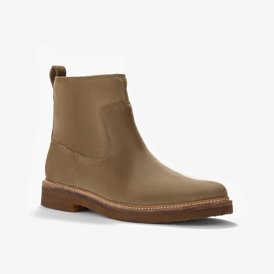 clarkdale boot - donker zandkleurig suède