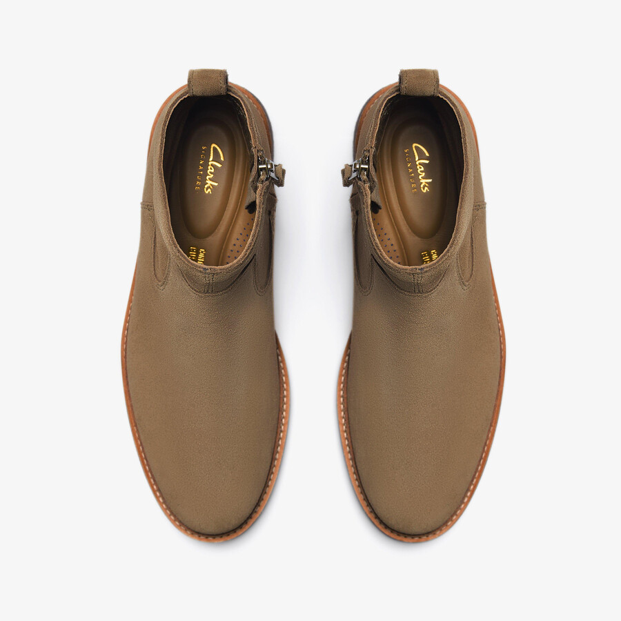 clarkdale boot - donker zandkleurig suède
