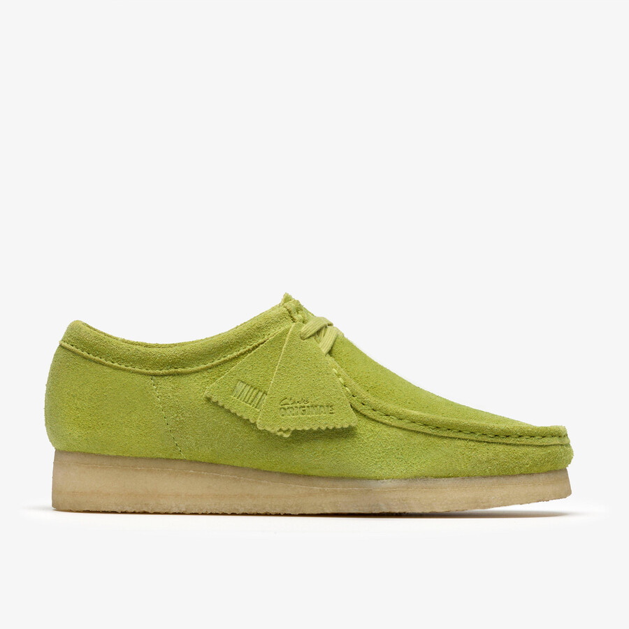 wallabee - lime suede