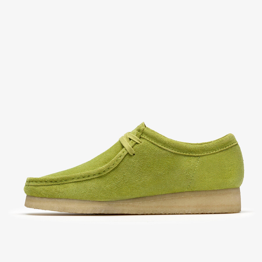 wallabee - lime suede