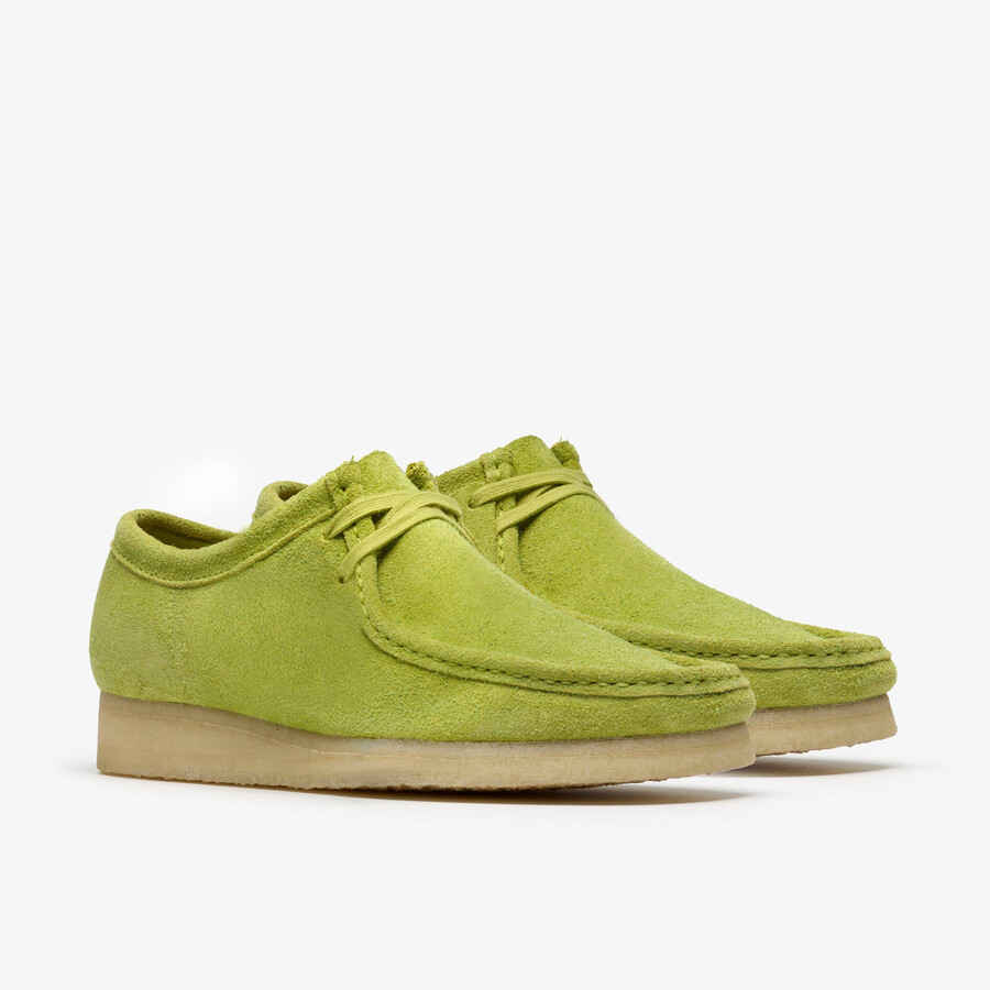 wallabee - lime suede