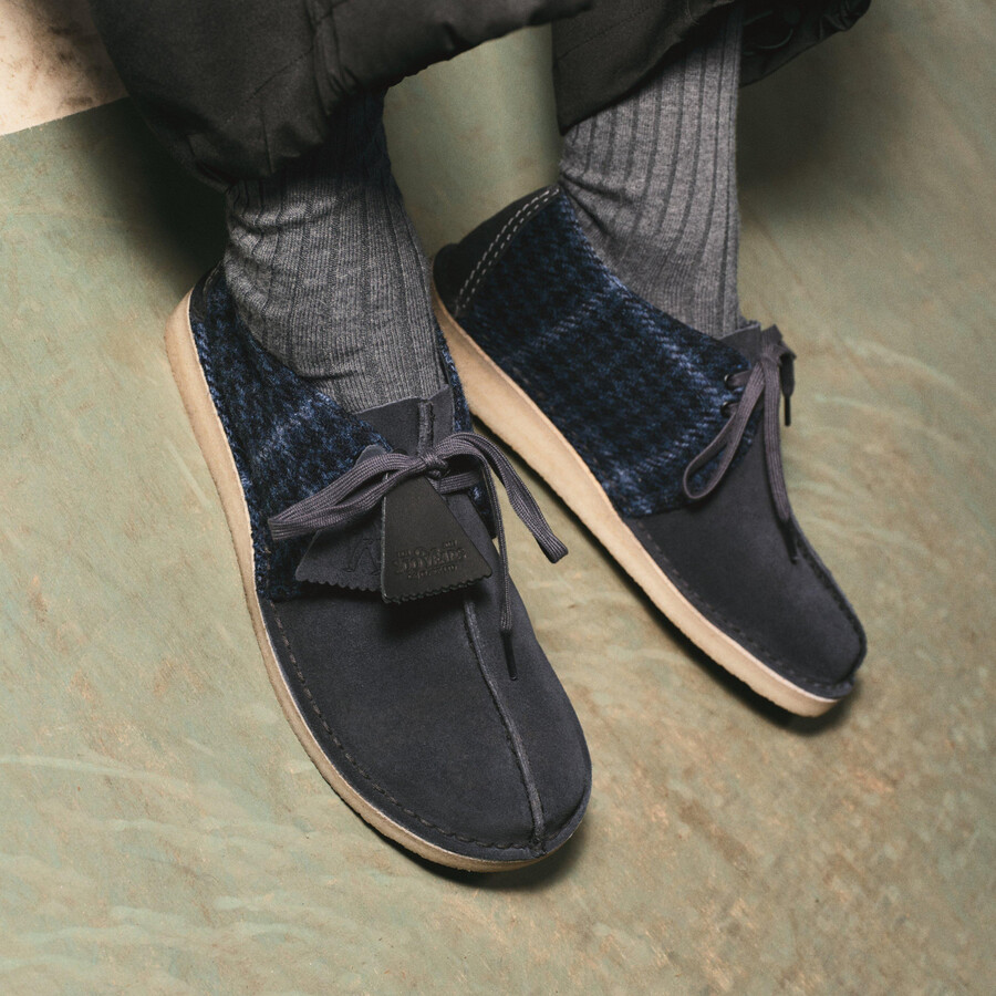 desert trek - marineblauwe tweedcombinatie