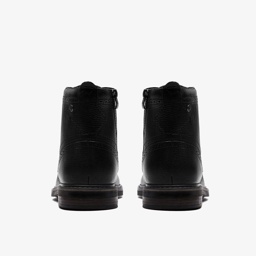 newford veterlaars - zwart leer