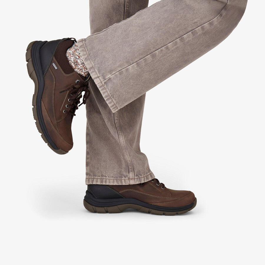 spypath lo gore-tex - donkerbruin leer