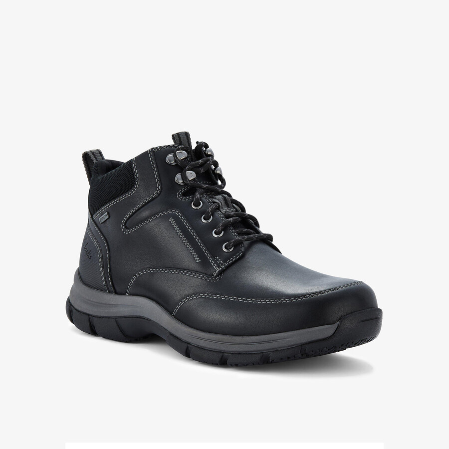 spypath hi gore-tex - zwart leer