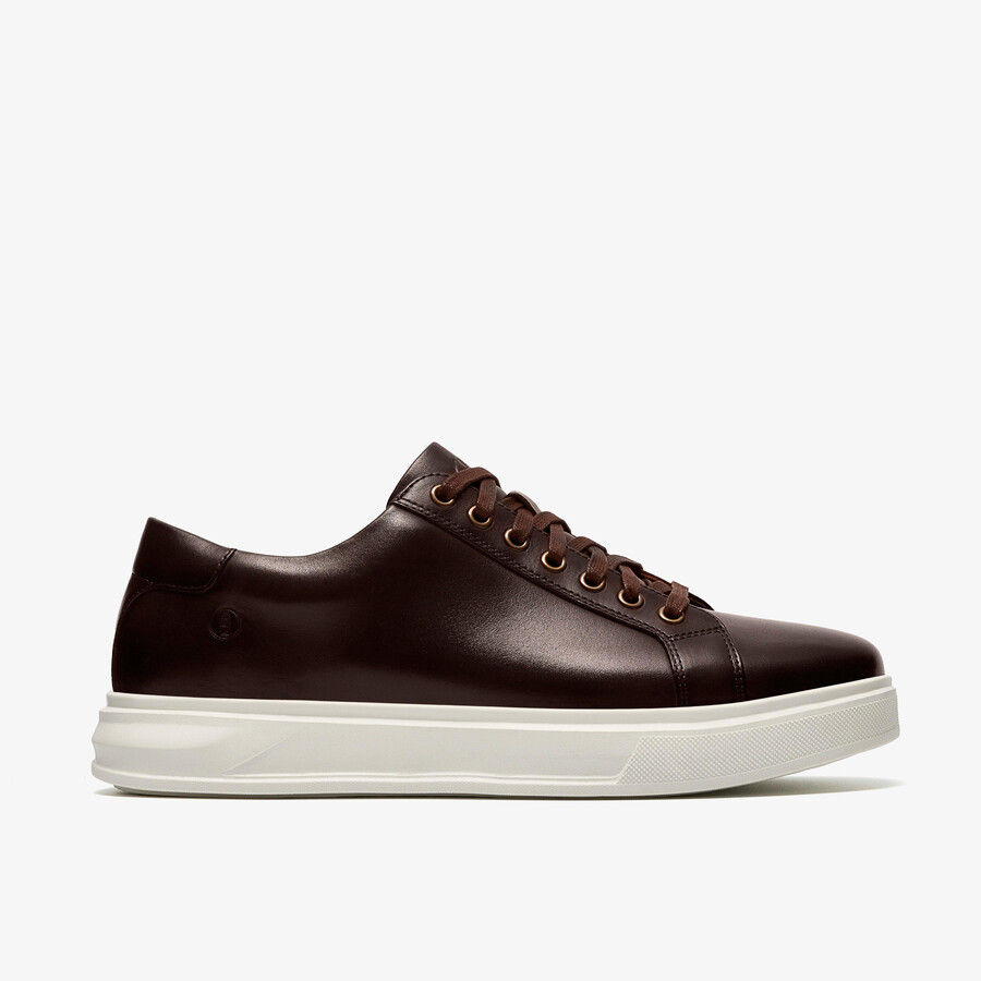 goswell stropdas - bruin leer