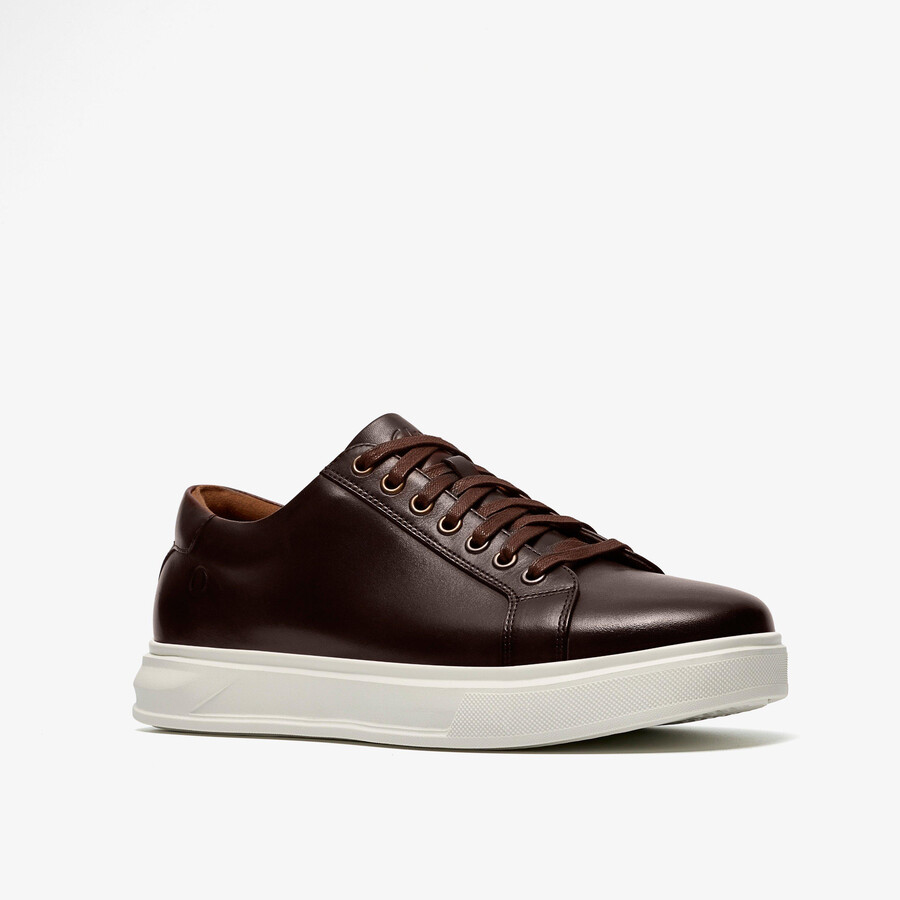 goswell stropdas - bruin leer