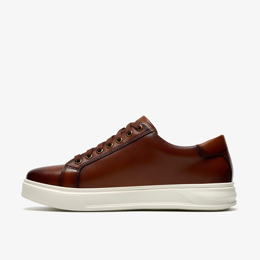 goswell stropdas - bruin leer