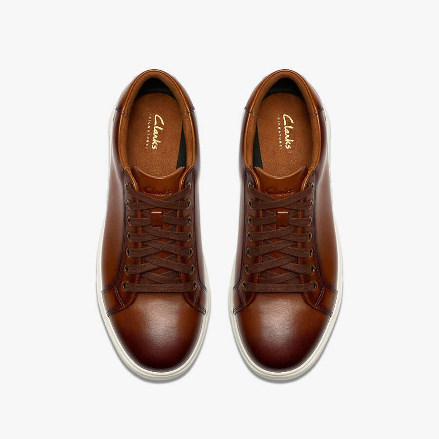 goswell stropdas - bruin leer