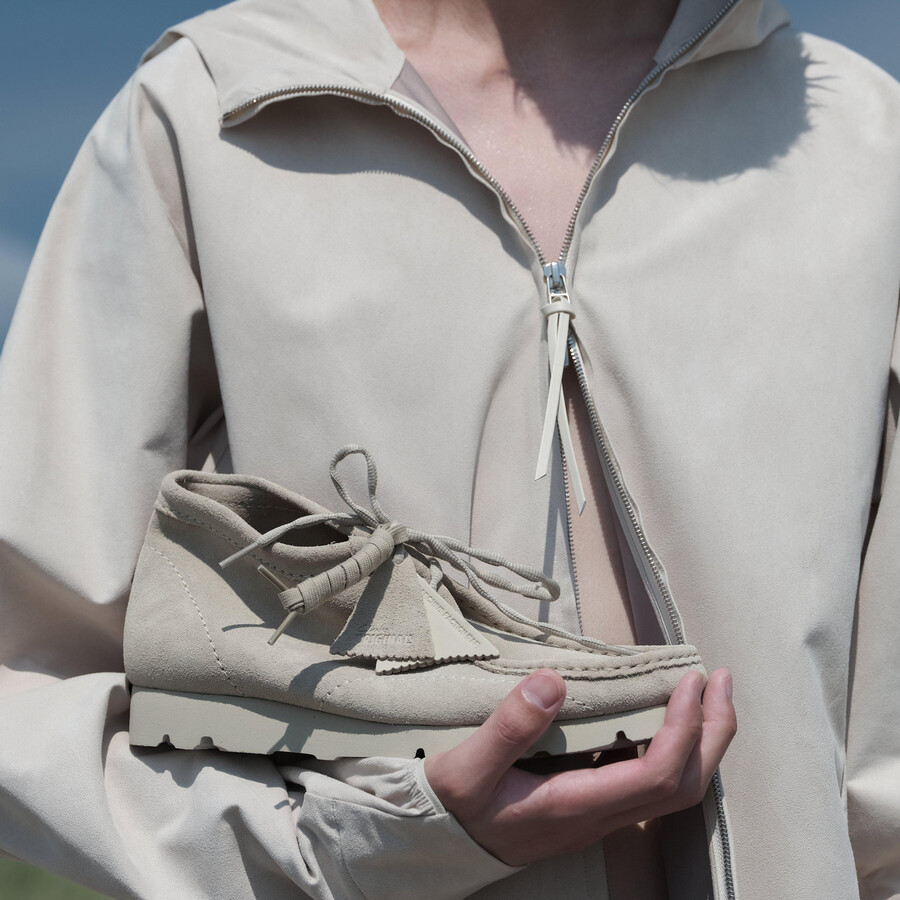 wallabee boot paf - beige suède