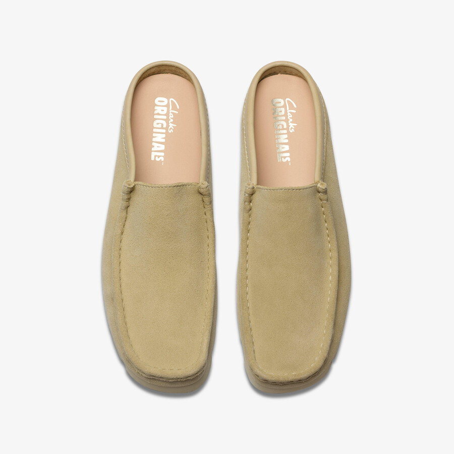 wallabee slip - esdoorn suède