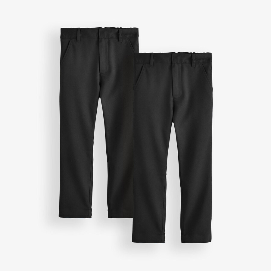 2-pack broeken 10-11 jaar - zwart