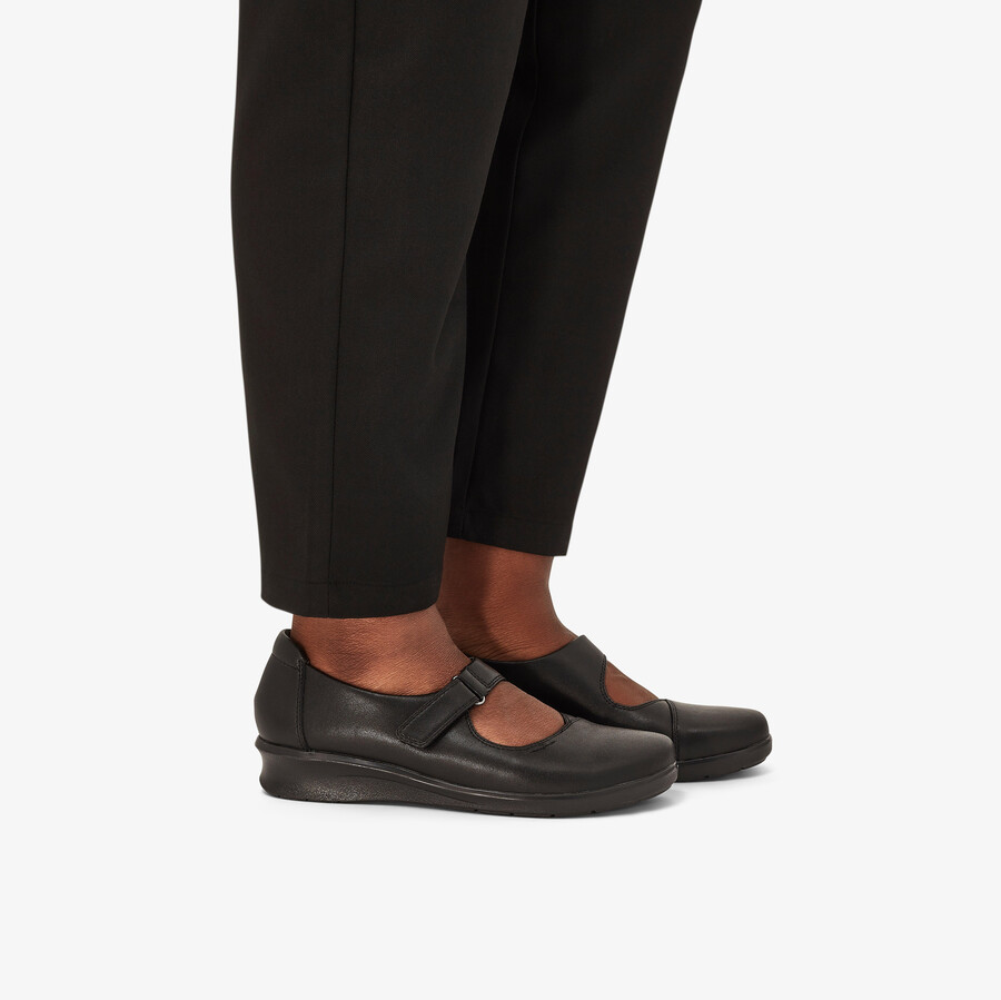 hope henley - zwart leer